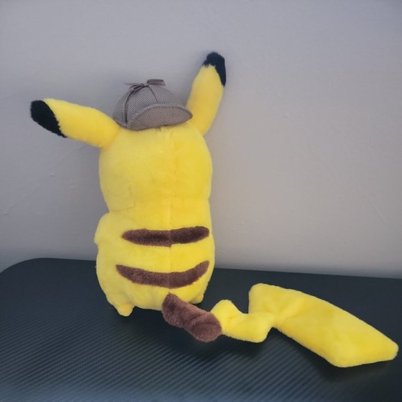 Pokémon Detective Pikachu 8" Pikachu Plush With Detective Hat Stuffed Animal - Picture 5 of 10